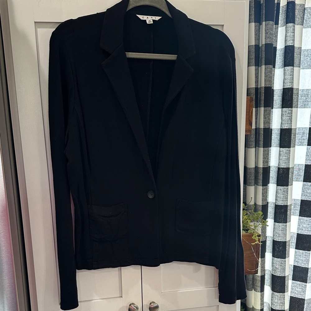 CAbi Black Single-Button Blazer